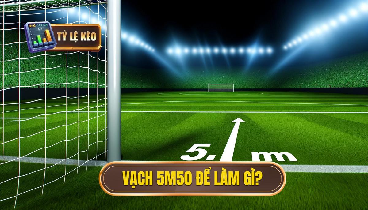 Vạch 5m50 để làm gì? Ý nghĩa và vai trò trong bóng đá 2 Vạch 5m50 để làm gì