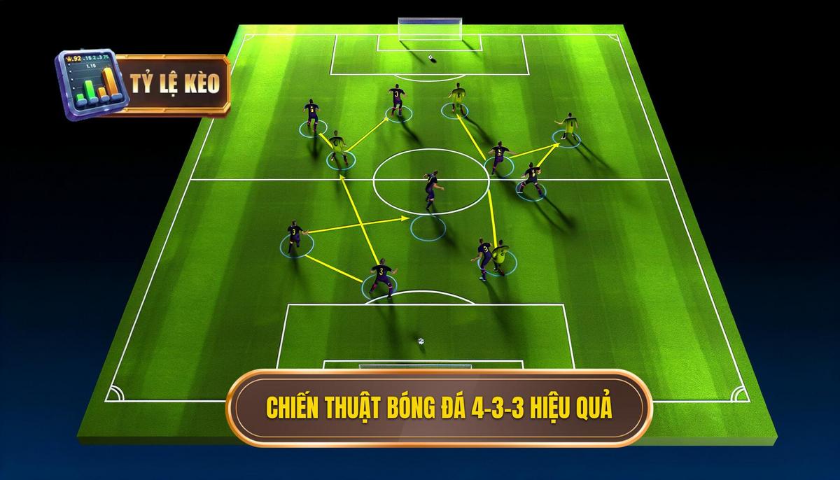 Chiến thuật bóng đá 4-3-3 hiệu quả 