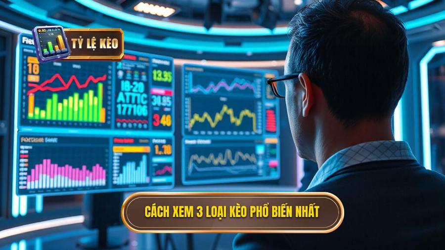 2. Cách xem 3 loại kèo phổ biến nhất