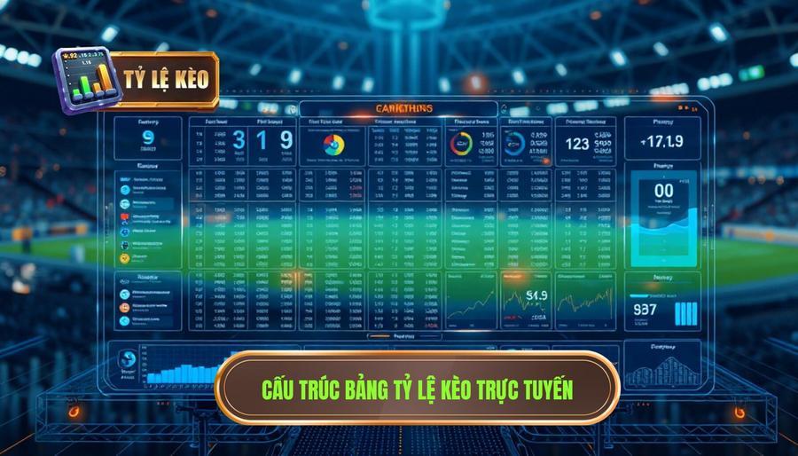 Cấu trúc cơ bản của một bảng tỷ lệ kèo trực tuyến